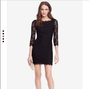 Diane Von Furstenberg DVF Lace Zarita Little Black Dress